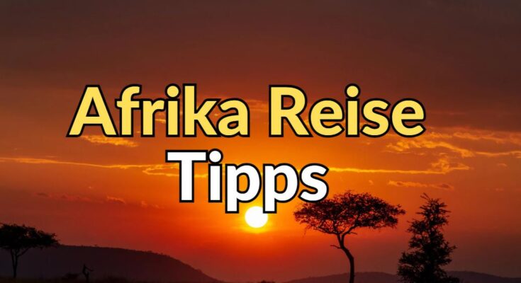 Afrika Reise Natur Sonnenuntergang